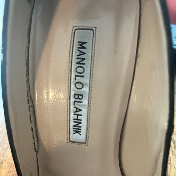 Manolo Blahnik BB patent black heels. Size 37. - Picture 5 of 6